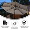 Flash Furniture Montego 9 FT Round Umbrella with 32 Solar LED Lights and Crank and Tilt Functionality in Tan GM-WL-U22002B-TAN-GG - alternate 10